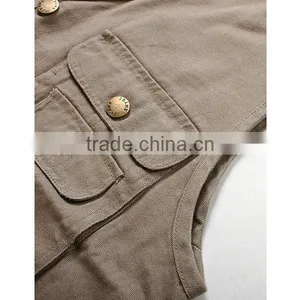 2015 Wholesale Portable Spring Man's Multi Pocket Vest thumbnail-4
