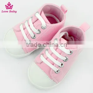 Stylish Pink Newborn Girls Crib Shoes Baby Shoes Toddlers Soft Shoes thumbnail-1