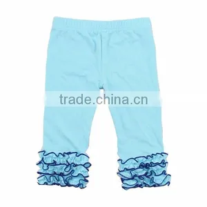 2017 Kids Clothing Girl Ruffle Pants Girl Capri Baby Icing Ruffle Sew Sassy Icing Legging thumbnail-5