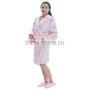 Wholesale Hooded Mature Women Sexy Bathrobe Gift Set thumbnail-1