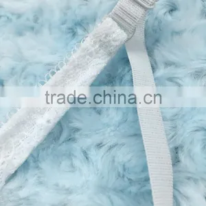 Sexy Ladies Transparent Lace Front Closure Soft Cup Bra Panty Set thumbnail-5