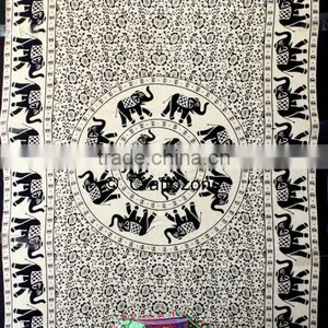 Tapestry Wall Art Hippie Tapestry Mandala Tapestry Black & White thumbnail-5