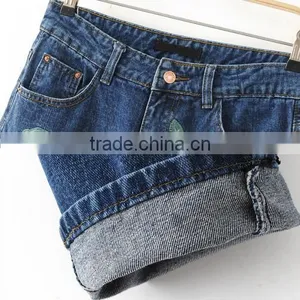 High Waist Women Jeans Embroidered Floral Narrow Bottom Various Types of Trousers thumbnail-5
