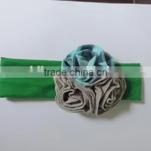 Children Summer Flower Hairband Baby Girl Little Rose Colorful Cotton Elastic Headband Wholesale 2016 thumbnail-2