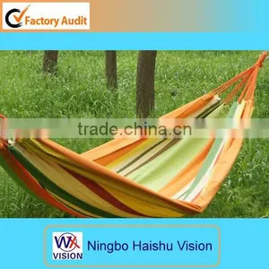 Outdoor Portable Fabric Hammock Stripe Hammock Canvas Hammock thumbnail-1
