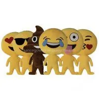 6 Style Foreign Trade New Emoji Expression Cartoon Cute Plush Doll, Creative Series QQ Pillow thumbnail-1