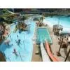 Outdoor Playground Water Park Equipment , Water Slides With Plastic Lldpe And Gb Steel Pipe thumbnail-1