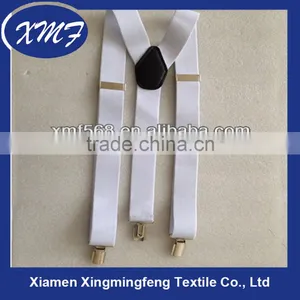 Y Shape White Suspenders thumbnail-1