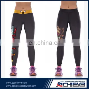 Thick Sublimated Leggings Zip Pockets thumbnail-4