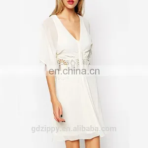 New Design Warehouse Women Dress Lace and Kimono Sleeve Dress thumbnail-2