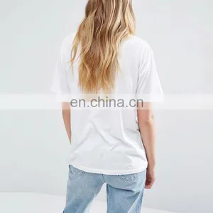 Latest Wholesale Custom Women Pima Cotton Plain no Brand T-shirt thumbnail-3
