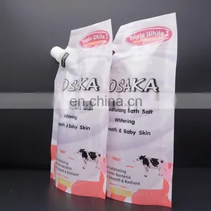 Biodegradable Plastic Bag Clear Drinks Stand up Spout Pouch thumbnail-4