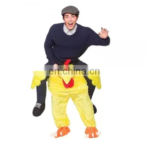 Funny Piggyback Shoulder Ride Pick Me Up Chicken Costume thumbnail-1