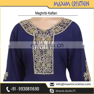 Top Rated Simple Party Wear Khaleeji Thobe For Arabian Ladies By Maxim Creation 6564 thumbnail-2