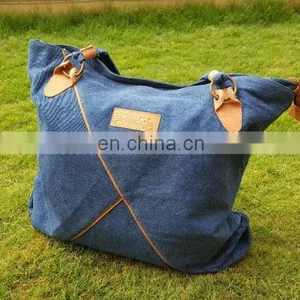 Denim Canvas Tote Bag thumbnail-1