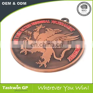 Best Sales Cheap Custom Embossed Metal Medals thumbnail-4