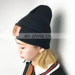 Wholesale Polyester Winter Womens Kint Beanie Hats thumbnail-1