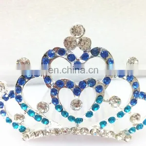 Korean Style Trendy Bridal Colorful Petal Rhinestone Alloy Hair Combs thumbnail-2