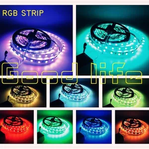 RGB LED Strip 3528 Set / RGB LED Strip 5050 Set DC12V 60LED/m 5M/Lot, LED Tape RGB,RGB Controller thumbnail-3