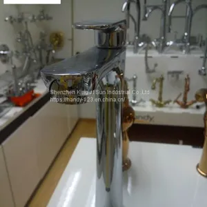 Single Lever Handle Tall Vessel Sink Faucet thumbnail-5