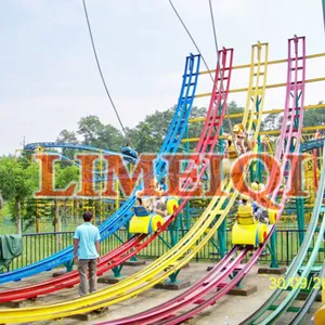Thrilling Amusement Track Rides Outdoor Meniscus Drift Flying Car thumbnail-2