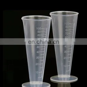 High Quality Round Base Lab Plastic Conical Measuring Cup thumbnail-2