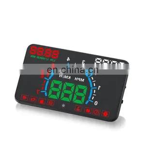 2020 5.5 Inch Smart LCD HUD Driving Head up Display for Universal Vehicle Apply to Cars With OBD2 Interface thumbnail-1