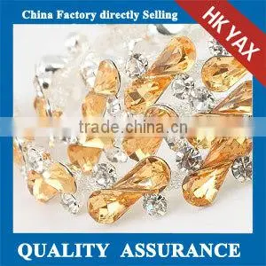 W0321 Resin Rhinestone Metal Chain,rhinestone Metal Chain Decoration,cheap Rhinestone Metal Chain thumbnail-1