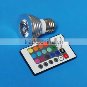 High Power 3W RGB LED Spotlight With Remote Controller thumbnail-1