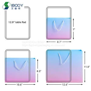 Customized High Quality White Cardboard Jewelry Gift Bag Boutique Supermarket Shopping Bag thumbnail-2