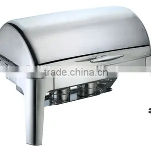 Factory Price Roll Top Stainless Steel Buffet Chafing Dish for Hotel thumbnail-2