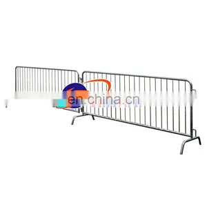 Safety Crowd Control Barrier Safety Traffic Metal Temporary Fence Pedestrian Crowd Control Barrier Low Price thumbnail-1