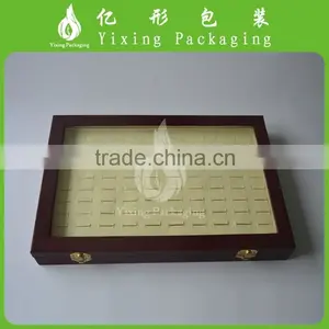 New Design PU Leather Display Ring Box With Clear Window thumbnail-1