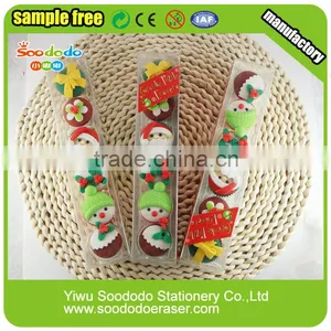 Marketing and Promotional Material Festival Christmas Cake Eraser thumbnail-1