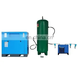 Screw Air Compressors11kw 15kw 22kw Compressor With Air Storage Tank and Dryer thumbnail-1