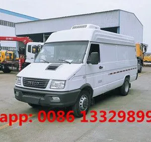 Good Price IVECO Brand 4*2 Refrigerated Minivan Car for Sale, thumbnail-2