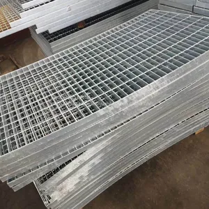 Hot Dip Galvanized Platform Anti Slip Steel Grating Stainless Steel Composite Steel Grating Galvanized Step Grating thumbnail-5