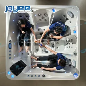 JOYEE Holiday Party Winter 5 Persons Best Acrylic Big Size Garden Hydro Whirlpool Outdoor Spa Hot Tub With Good Factory Price thumbnail-4