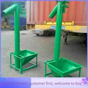 Powder Stainless Steel Spiral Elevator, Lime Powder Round Tube Feeder, 219 Electric Screw Conveyor thumbnail-1