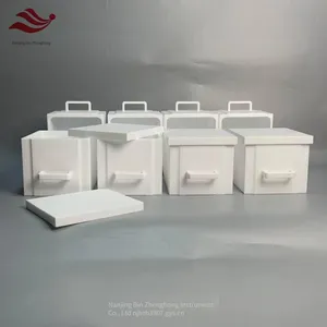 Ptfe Square Box With Handle for Chemical Storage and Containment, High Purity, Non-leaching thumbnail-3