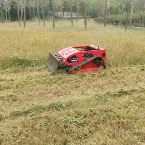Gasoline/Electric Hybrid Cordless Remotely Controlled Lawn Cutting Machine 800mm Cutting Width 4Km/H Speed High Torque Engine thumbnail-1