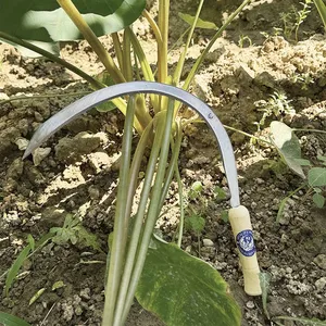 Pruning Sickle Garden Sickle Sickle Tool With Curved Sharp Blade for Branch Trimming Weed Cutting and Farm Work thumbnail-2