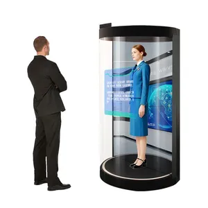 HoloZun Volume Light Naked Eye 3D Holographic Display Cabinet, Glass-Free Hologram Terminal for Digital Human,Education & Immersive Commercial Show thumbnail-4