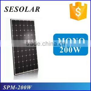 Top Efficiency Monocrystalline Solar Panel 200w 12v thumbnail-1