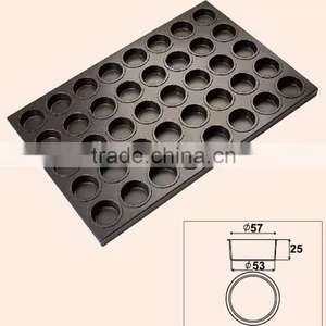 Round Customized FDA,LFGB,SGS Certification Non-stick Teflon Coating Aluminum Flat Baking Bar Cake Tray thumbnail-3