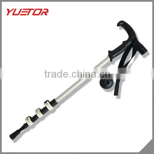 3 Section Inner Lock Retractable Ultrastrong Aluminum Trekking Pole With LED Supplier's Choice thumbnail-1