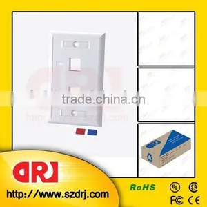 Cat5e Double Ports Rectangle Rj45 86*120 Face Plate thumbnail-1