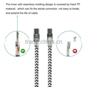 Sturdy Nylon Braided Micro USB Charging Data Cable thumbnail-6