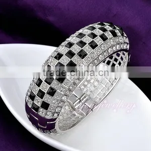 Luxury Latest Design Vogue Jewellery 18k Gold Bangle Saudi Arabia Bangle Bracelet thumbnail-2