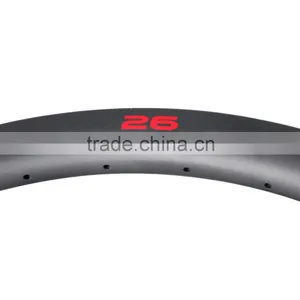 OEM 26er Carbon Clincher Bike Rims All Moutain MTB Tubeless Wheel Rims thumbnail-6
